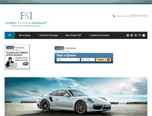 Tablet Screenshot of floridasoutherninsurance.com